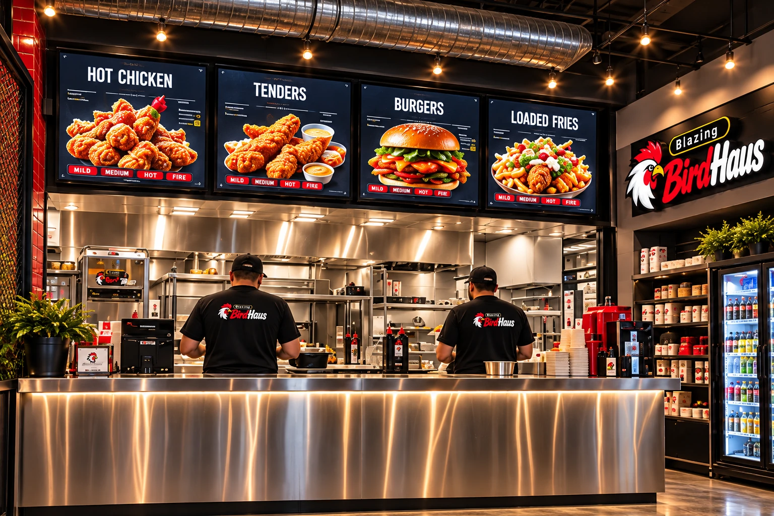BirdHaus order counter interior concept
