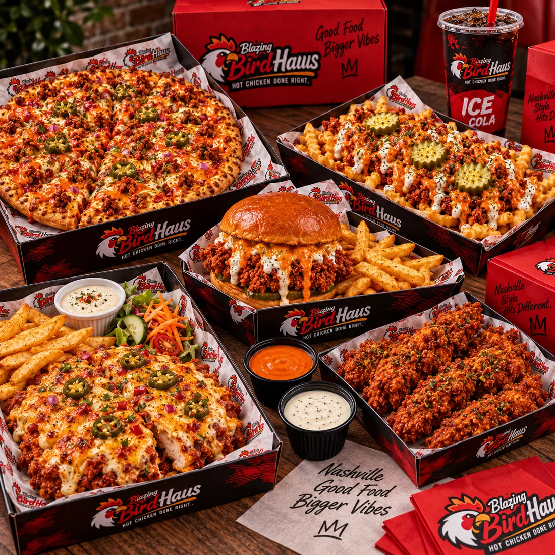 A generous BirdHaus feast of chicken and loaded favourites